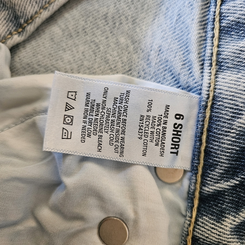 Aeropostale Low Rise Baggy Light Blue Distressed Jeans Size 6 Short - Picture 5 of 7